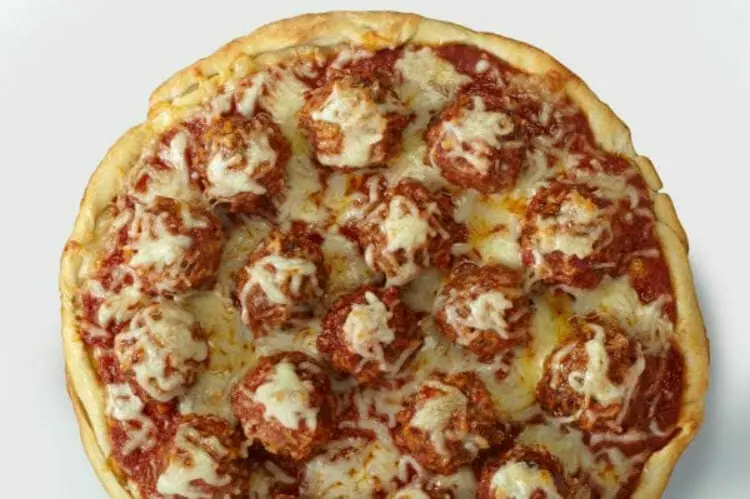 Meatball Pizza
