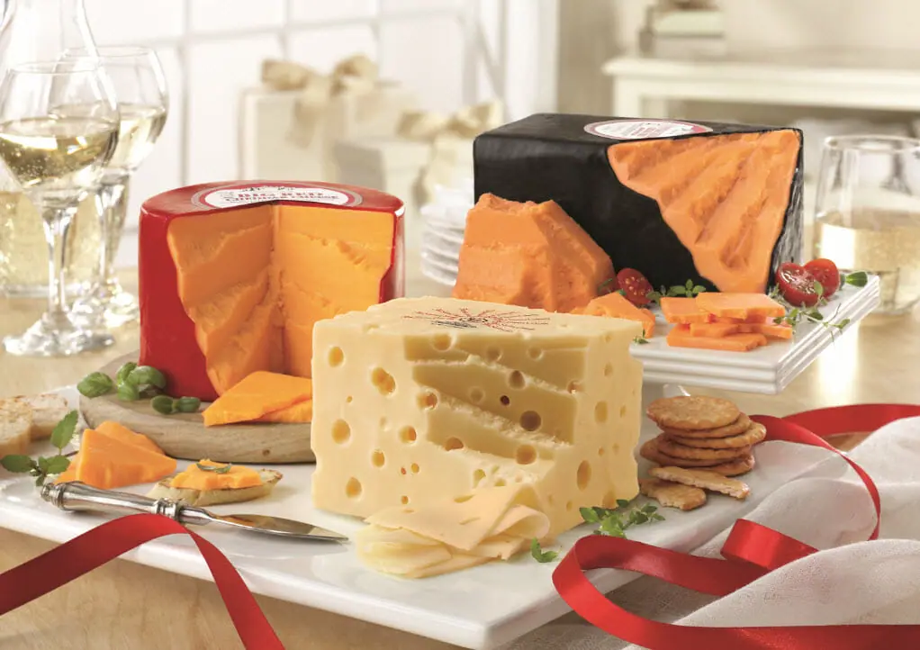 Sharp Cheddar Vintage Cheddar Baby Swiss Gift Box