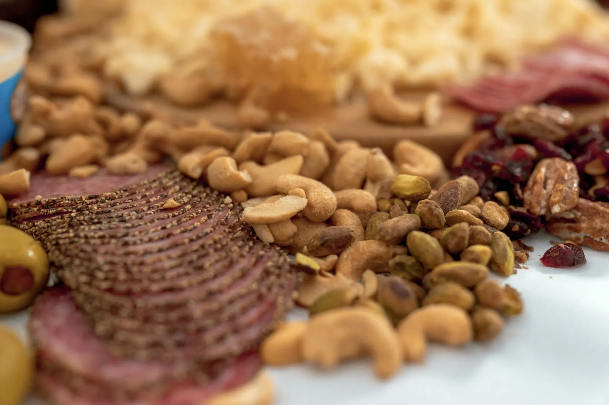 pecan pairing with cheese and meat