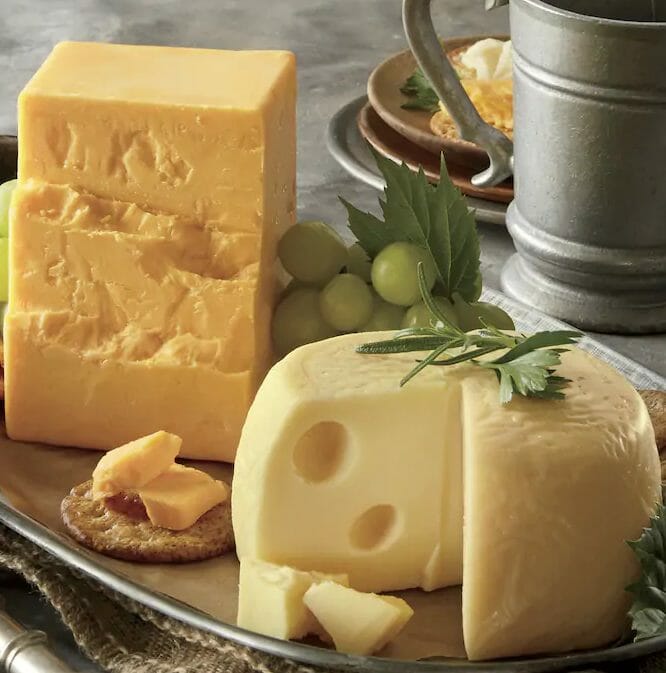 Cheddar and Baby Swiss Cheese